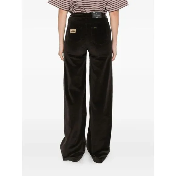 Lois Jeans Brown Trousers - High-Waisted Trousers Women